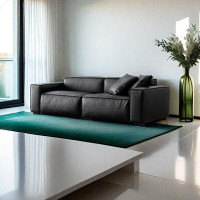 PULOSK 85.80" Black Genuine Leather Modular Sofa cushion couch
