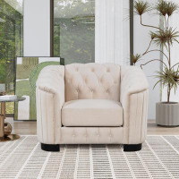 House of Hampton Velvet Upholstered Accent Sofa,Modern Single Sofa Chair