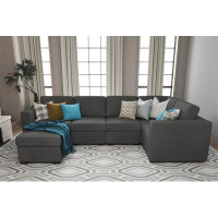 Ebern Designs Maclaren 6 - Piece Upholstered Sectional Sofa