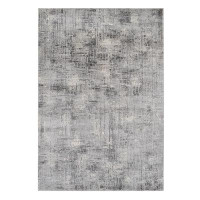 NYBusiness Abstract Soft High-Low Design Area Rug - Mixed Grey Palette, 5X7 Size For Contemporary And Comfortable Home S