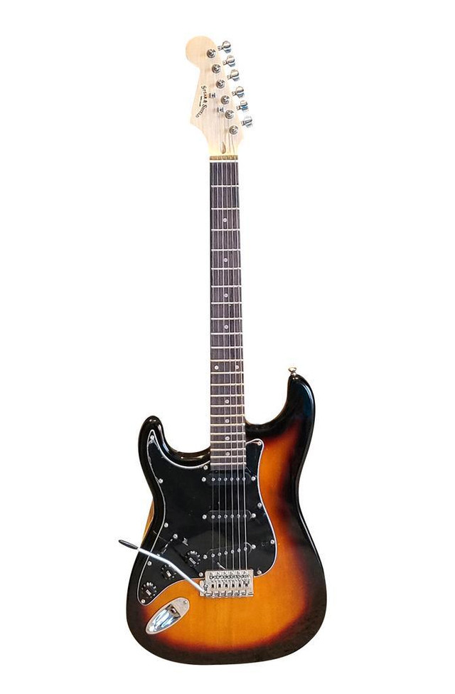 Left handed Electric Guitar Standard size for beginners, Students Sunburst SPS519LF in Guitars