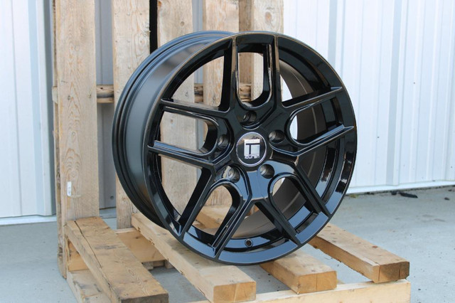 17x8 Touren TR79 Gloss Black Wheels 5x127 in Tires & Rims in Alberta