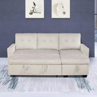 Latitude Run® Sharana 77.01'' Square Arms Sofa Bed