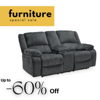 Reclining Loveseat with Centre Console on Sale !!