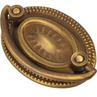 UNIQANTIQ HARDWARE SUPPLY Hepplewhite Antique Brass Drawer Bail Pull ( Centers: 2" )