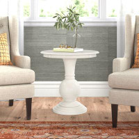 Three Posts Knight 26” Round Pedestal End Table