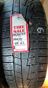 P 205/60/ R15 Nokian WR G2 M/S*  Used All Weather Tire 70% TREAD LEFT  $50 for THE TIRE / 1 TIRE ONLY !!