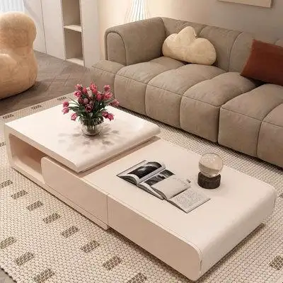 Introducing our spacious coffee table the perfect combination of style and storage. With four oversi...