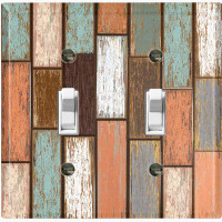 WorldAcc Colorful Fence Nature Themed 2 - Gang Wall Plate