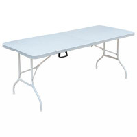 Arlmont & Co. Multi-Purpose Outdoor Folding 6Ft Casual Picnic Table Game Party Table 28.98" H x 70.87" W x 28.98" L Rect
