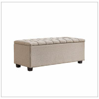 Ebern Designs Storage Bench, Flip Top Entryway Bench Seat With Safety Hinge, Storage Chest With Padded Seat, Bed End Sto