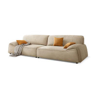Crafts Design Trade 106.3" Creamy white 100% Polyester Modular Sofa cushion couch