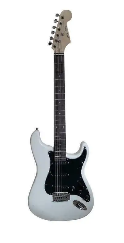 On Sale! Electric Guitar Standard size for beginners, Students White SPS523