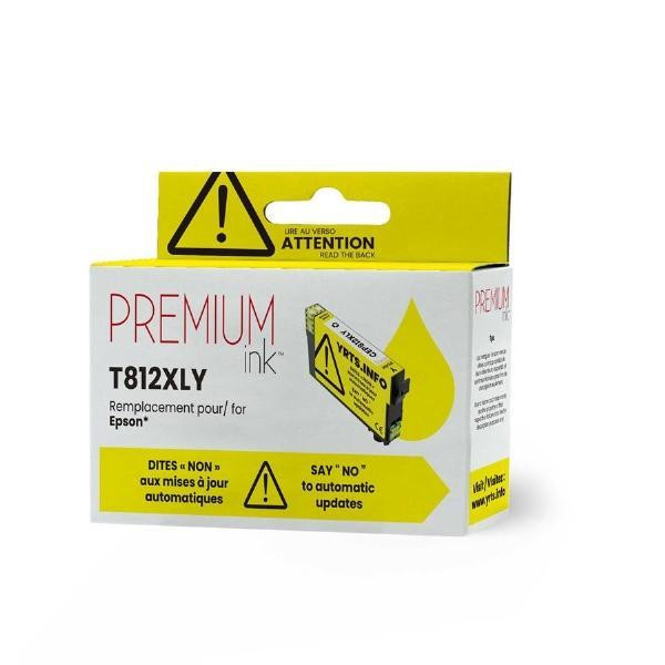 Compatible with Epson T812XL Yellow PREMIUM ink Compatible Ink Cartridge - High Yield in Printers, Scanners & Fax - Image 3