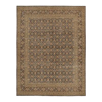 Rug & Kilim Rug & Kilim’S Distressed Persian Style Runner In Brown And Gold Floral Patterns
