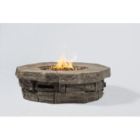Loon Peak Euron 12" H x 37" W Outdoor Fire Pit Table