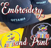 Custom Printed and Embroidered Hats - 20 units+ minimum