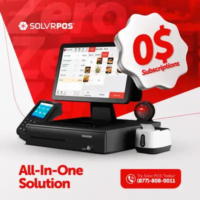 easy to use Dual Screen POS system Touch Screen Software point of sale restaurant or retail cash register