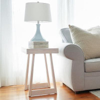 Wade Logan Camy Solid Wood Sled End Table