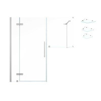 Ove Decors Endless Tampa 78.82" W x 36.5" D x 72.01" H Frameless Rectangle Shower Kit with Fixed Panel