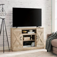 Gracie Oaks Media TV Stand With Open And Closed Storage Space For TV Up To 50"