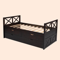 Harper Orchard Twin 2 Drawer Platforms Bed with Trundle by Harper Orchard®