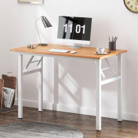 Latitude Run® 39.4 Inch Computer Desk For Small Space Small Folding Table Small Writing Desk Compact Desk Foldable Desk