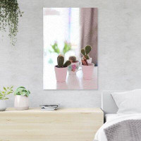 Foundry Select Three Cactus Plants - 1 Piece Rectangle Graphic Art Print On Wrapped Canvas