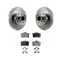 Rear Disc Rotors and Semi-Metallic Brake Pads Kit by Transit Auto K8F-101983