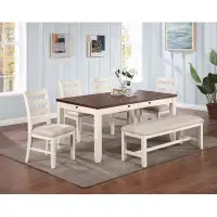 August Grove Luxury Look Dining Room Furniture 6Pc Dining Set