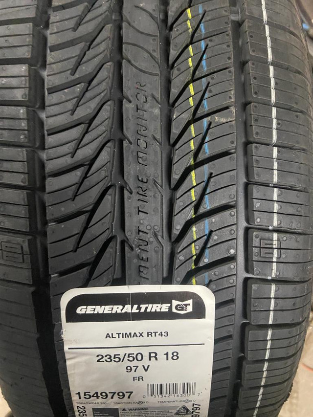 4 Brand New General Altimax RT43  in 235/50/18 All Season  Tires $50 REBATE!!! *** WallToWallTires.com *** in Tires & Rims in Ottawa / Gatineau Area - Image 3