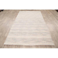 Rugsource One-of-a-Kind Hand-Knotted New Age Moroccan Grey 4'8" x 7'7" Wool Area Rug