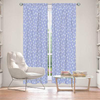 East Urban Home Lined Window Curtains 2-panel Set for Window Size by Metka Hiti - Weather Report Snow