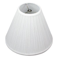 Fenchel Shades 9.25" H x 12" W Empire Lamp Shade -  (Spider Attachment) in Pleated Mushroom White