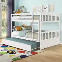 Harriet Bee Darianna Full Over Full Bunk Bed with Trundle by Harriet Bee