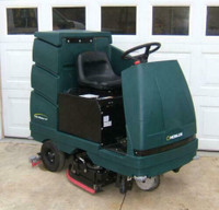 Ride-On Floor Scrubber - SWEEP & SCRUB AT THE SAME TIME!
