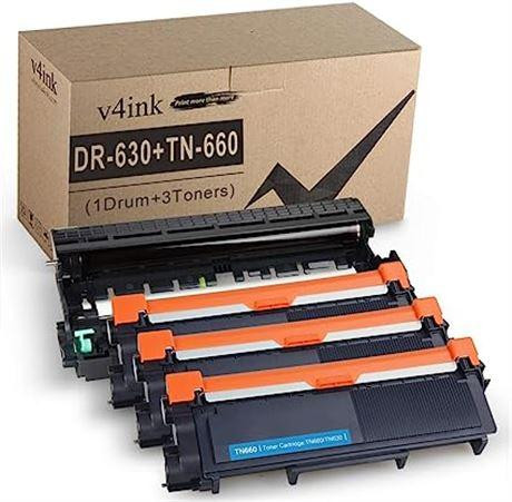 V4INK Compatible Toner Cartridge and Drum Unit Set Replacement for TN660/DR660 in Printers, Scanners & Fax in Ontario
