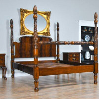 Niagara California King Solid Wood Low Profile Four Poster Bed