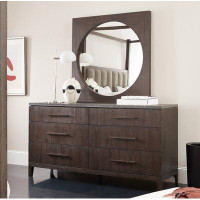 Union Rustic Cailean 6 Drawer Double Dresser with Mirror