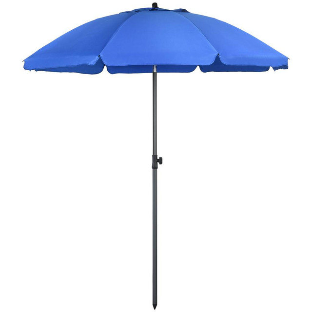 Beach Umbrella 70.9" x 82.3" H Blue in Patio & Garden Furniture - Image 2