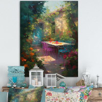 Winston Porter Cozy Table In The Forest Cottage - Forest Canvas Art Print