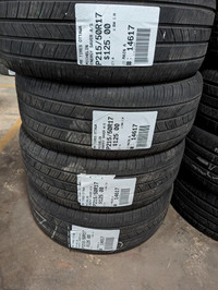P215/50R17 215/50/17  MICHELIN ENERGY SAVER A/S ( all season summer tires ) TAG # 14617