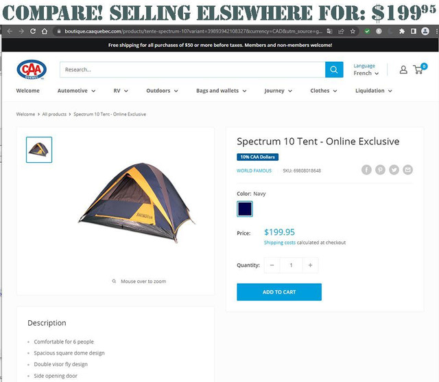 North 49® Spectrum 10 Series Dome Tents in Fishing, Camping & Outdoors - Image 3