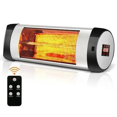 Gymax Gymax Wall-mounted Electric Heater Patio Infrared Heater W/ Remote Control
