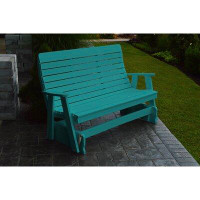 A&L Furniture Outdoor Gliding Plastic Bench