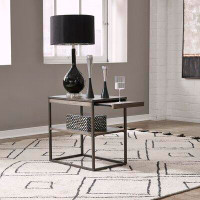 17 Stories Locust Grove Frame End Table with Storage
