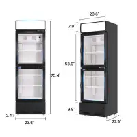 Egles 10.9 Cu.Ft Merchandising Refrigerator with Light Box - 2 Doors