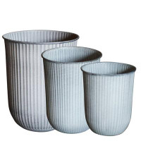 BIDKhome 3- Piece Ceramic Pot Planter Set