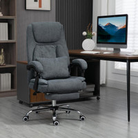 Massage Office Chair 25.6"W x 31.1"D x 46.9"H Grey