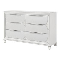 ACME Furniture Tarian 6-Drawer Dresser In Pearl White